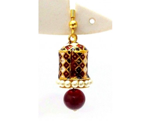 Meenakari Minakari Enamel Jhumka Jhumki Handmade Earring Jewelry Chandelier A122